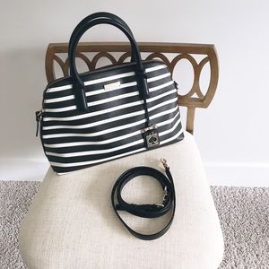Kate Spade B&W stripped handbag!